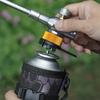 Gas Tank Adapter with Fixed Bracket Camping Gas Stove Conversion Head Gas Tank Self-Locking Conversion Stove Head