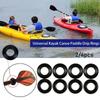 Black Raft Canoe Propel Paddle Parts Kayak Oar Accessories Drip Ring Replacement Splash Guards