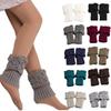1 Pair Women's Crochet Boot Cuffs Autumn Spring Short Socks Toppers Women Crochet Knit  Elastic Leg Calf Warmers