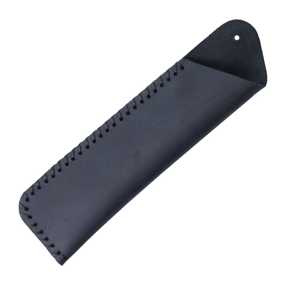 Handmade Cowhide Pencil Case Pencil Holder Pen Sleeve Pouch Retro Leather Pen Bag Crafts