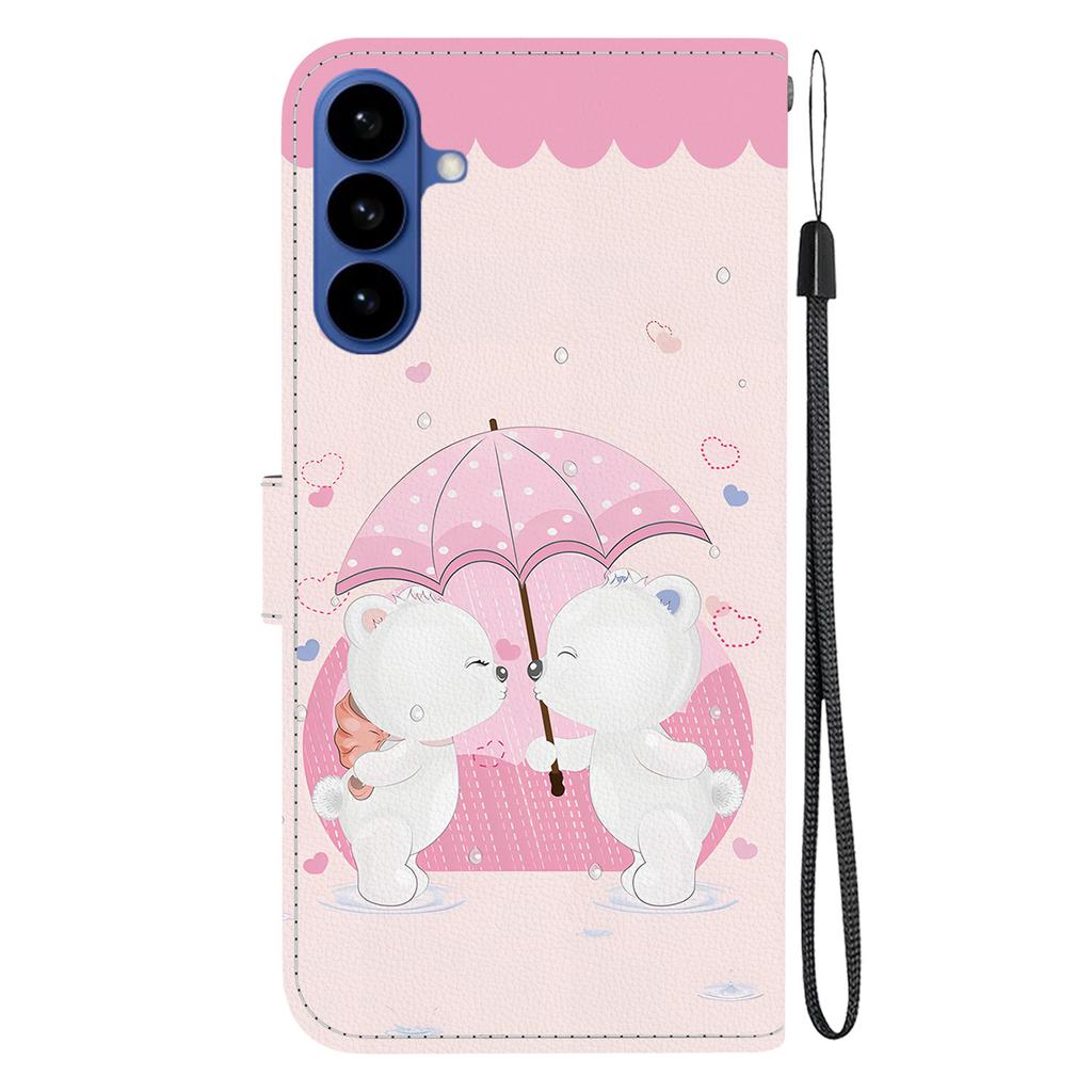For Samsung Galaxy S26+ Case Pattern Printing Leather Flip Wallet Phone Cover with Lanyard