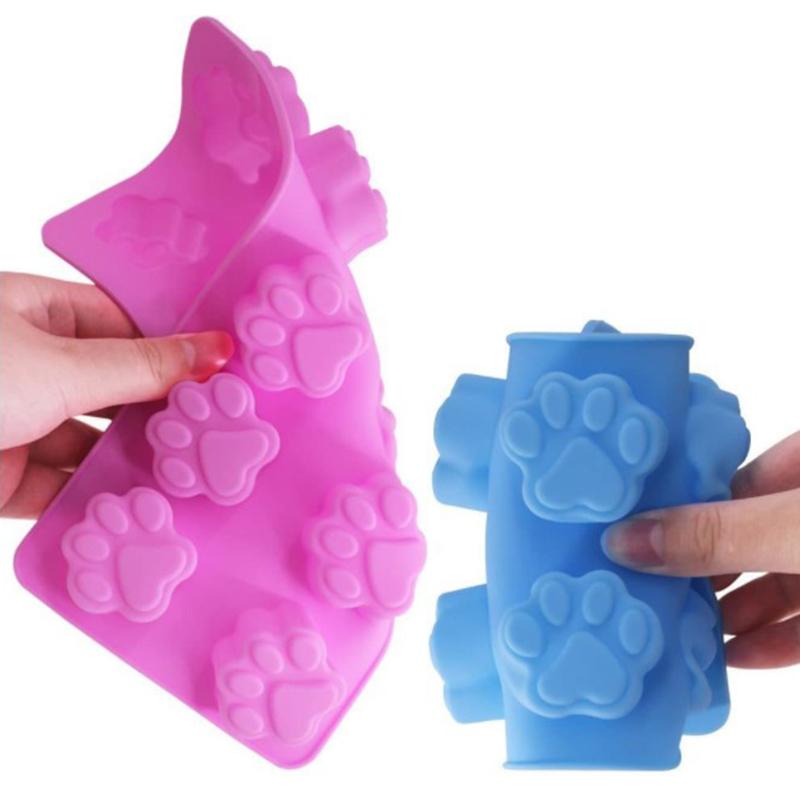 10 ячеек собака кошка лапа силиконовые формы для торта для печенья желе противень для выпечки льда