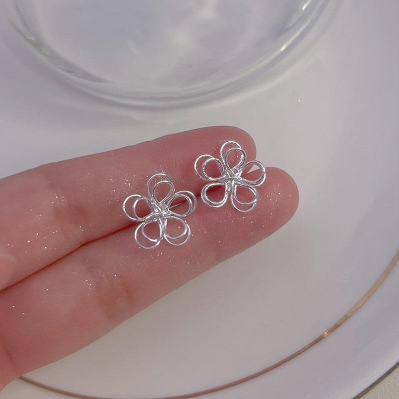 Иглы для ушей из стерлингового серебра S925, новые темпераментные простые и маленькие серьги-пусеты, женские серьги, серьги для пирсинга ушей, серьги, предотвращающие блокировку, ювелирные изделия