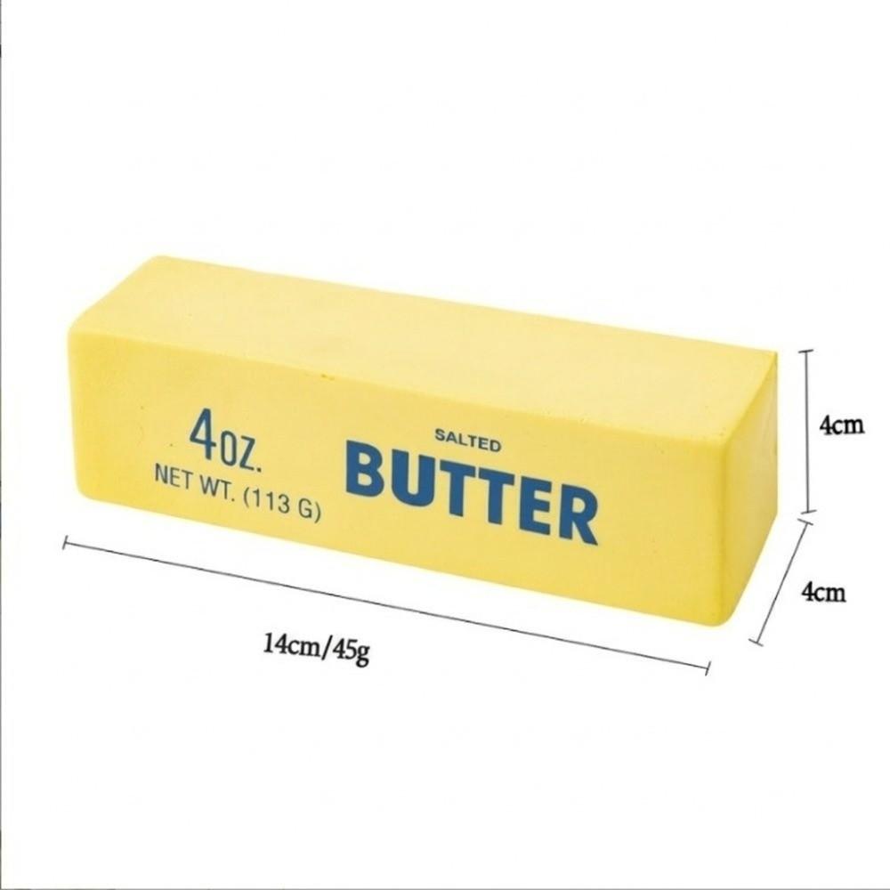 Cheese Butter Stick Squeeze Toy Slow Rising Simulation Food Fidget Toy Pinch Toy Gift