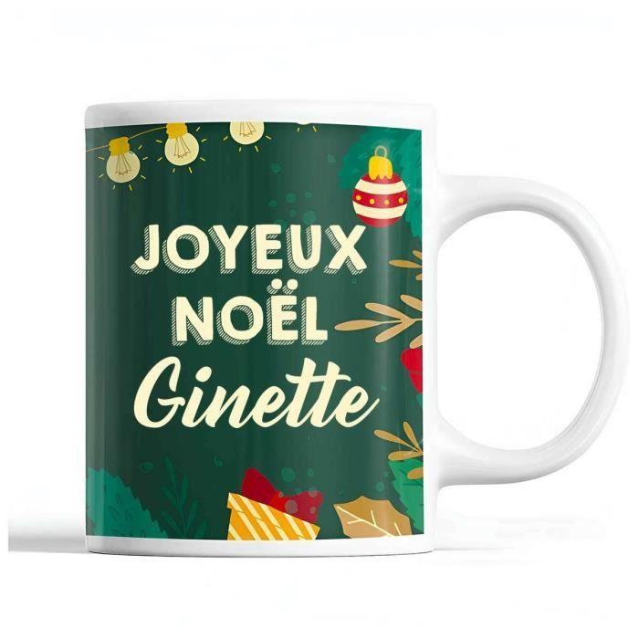 Mug - Noël Ginette - Céramique - Imprimé Recto/Verso - 325 ml - Vert