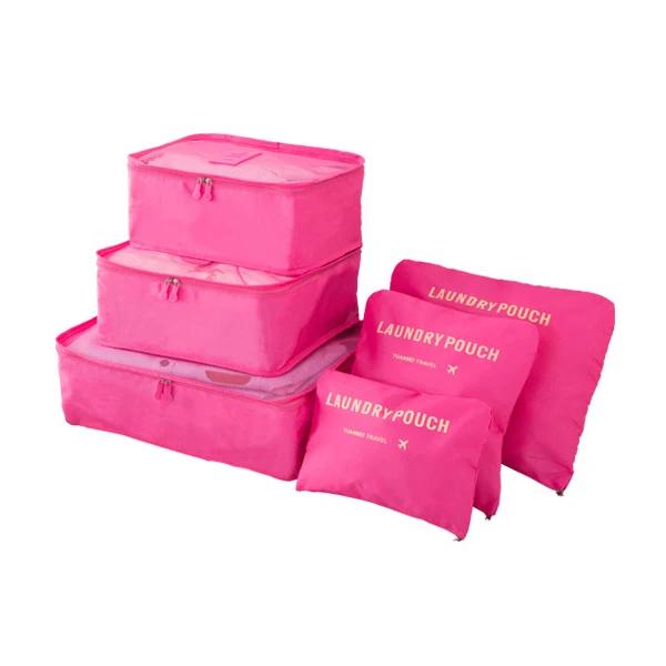Дорожная сумка для хранения Набор из шести предметов Багаж,Сортировочная сумка для одежды,Одежда для деловых поездок,Обувь,Упаковочная сумка для хранения нижнего белья