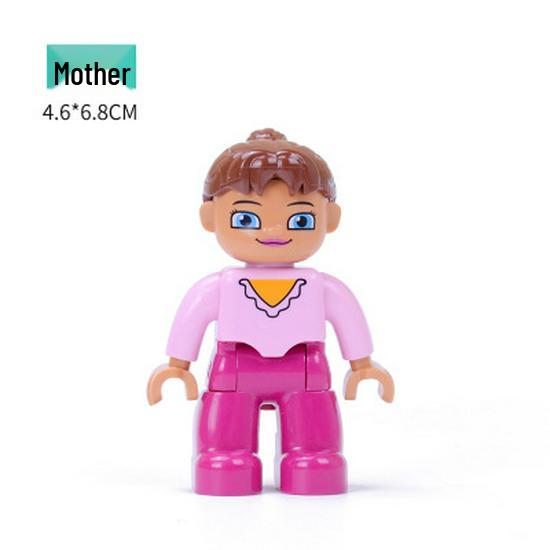 Совместимо с LEGO Duplo: Крупные блоки, Аксессуары, Фигурки, Минифигурки, Куклы, Персонажи и Профессиональные роли (например, Полиция)