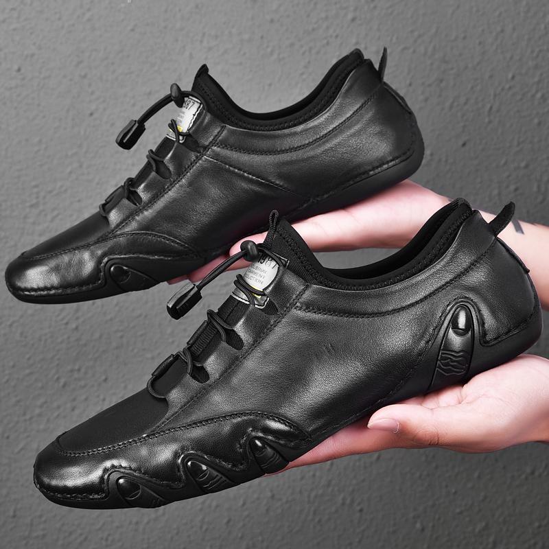 Мужская кожаная повседневная обувь Обувь для вождения