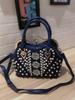 Rhinestone Bag Women Handbag Luxury Fashion Female Leather Bag Diamonds Shoulder Messenger Shell Bag Ladies Evening Bag