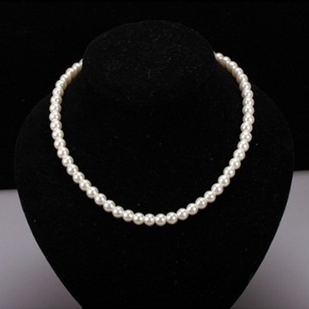 Fashion Strand White Oblate Necklace Pearl Freshwater 7-8mm