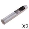 2xSteel Round Hollow Punch Hand Tools Hole Punching Leather Gasket 13mm