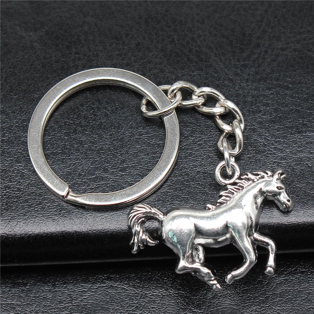 Unique Horse Pendant Key Chain Running Horse Vintage Horse Pendant Keyring Purse Keychain