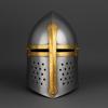 Medieval Crusader Sugar Loaf Helmet Gauge Knight Knight Great Helm for Cosplay  Halloween Gift for Him