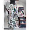Graffiti Print Women Pants Chic Fashion Harajuku Drawstring Wide Leg Trousers Loose Pantalones Sweatpants Streetwear Korean Y2k