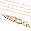Square Azuki Chain Necklace Chain Only K18 Thin Width Yellow Gold 45cm [OKKO] Women's 0.65mm