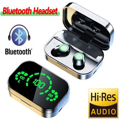 Беспроводные наушники TWS Bluetooth 5.3, Hi-Fi стерео звук, Bluetooth-гарнитуры, наушники с шумоподавлением, со светодиодным дисплеем, зарядным кейсом