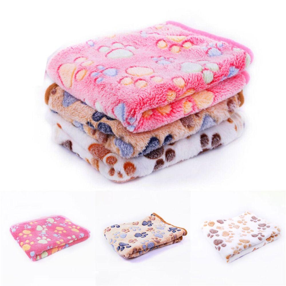 Winter Flannel Fleece Cushion Dog Blanket Soft Warm Pet Mat Sleeping Pad