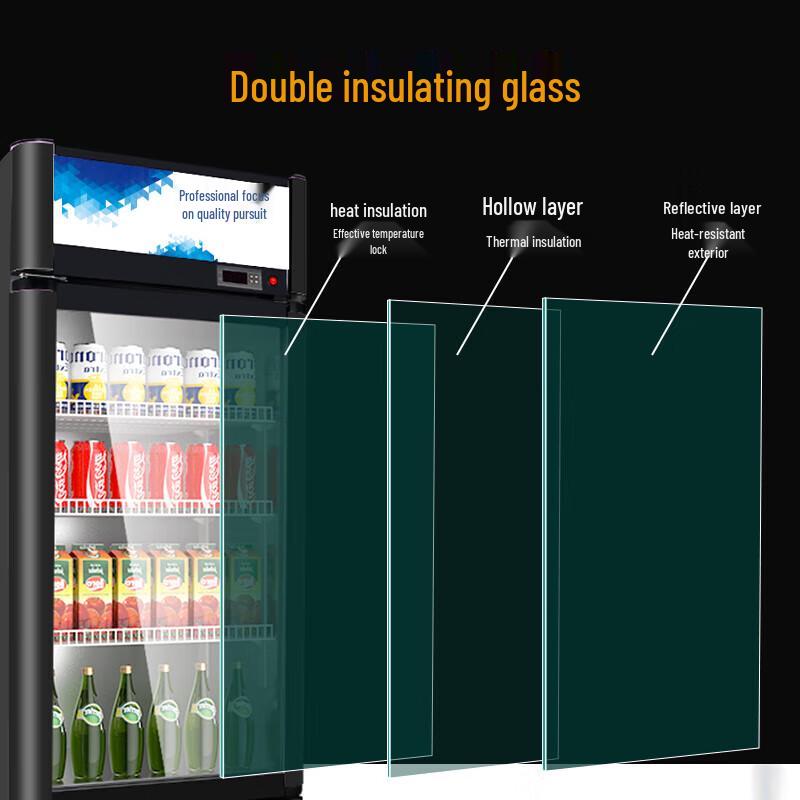 XILEN Commercial Hot & Cold Beverage Display Cabinet