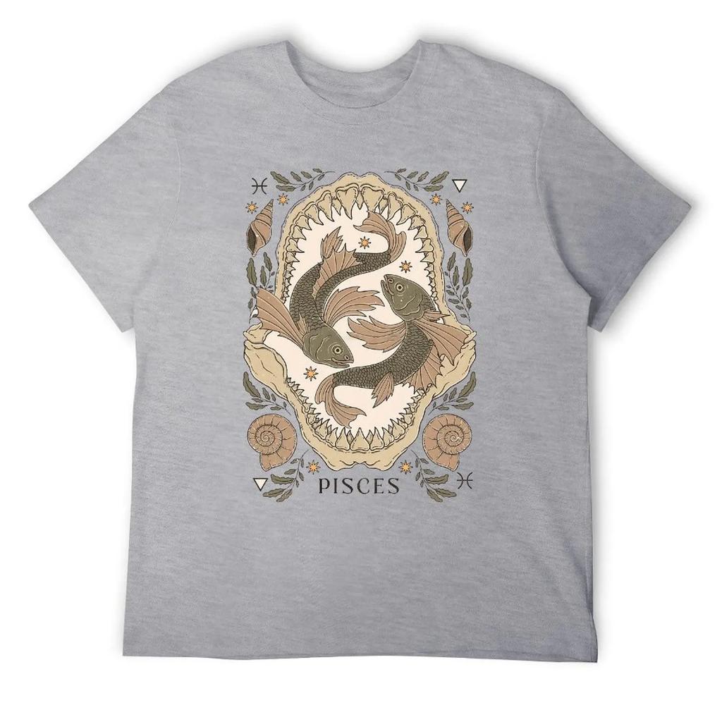 Fresh Pisces Twelve Constellation (12) T-shirt Move T-shirts Casual Graphic Funny Novelty Leisure USA Size