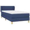 Maison Exclusive - Sommier à lattes de lit avec matelas Bleu 90x200 cm Tissu