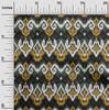 oneOone Ткань Cotton Flex с ромбовидным и вихревым принтом Ikat, ярд 40 дюймов