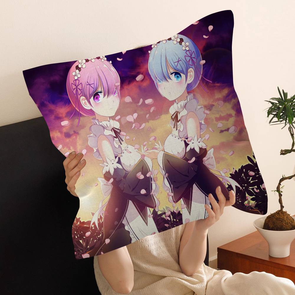 Аниме Re Zero Наволочка Дюймы Фермерский Декор Домашние Декоративные Подушки для Дивана