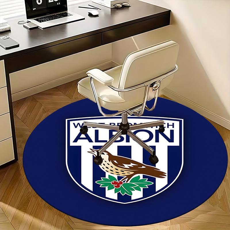 West Bromwich Albion Chair mat Round Rug-Office carpet, Non-slip, Suitable for Living Rooms, Bedrooms decor.1205028a