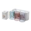 Toothbrush Holder Toothpaste Squeezer Set Simple Installation Wall Mounted Bathroom Toothbrush Holder with Storage Compartments