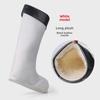 Men's High Tube Warm Rain Boots with Cotton and Velvet Lining