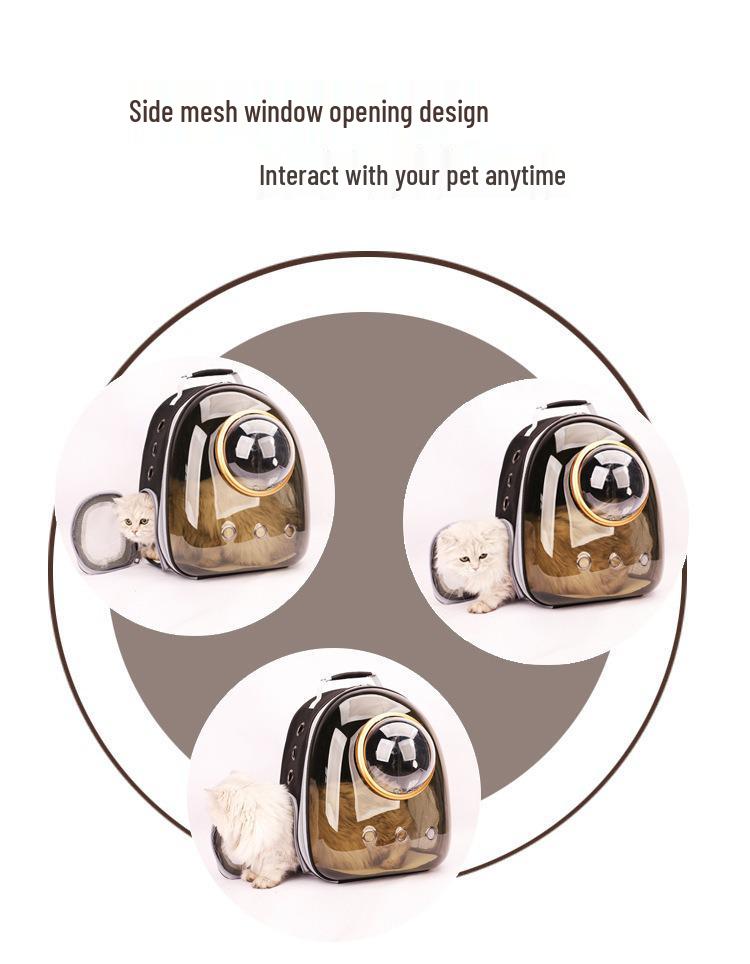 Прозрачный рюкзак для кошек и собак - Большая сумка для выгула питомцев