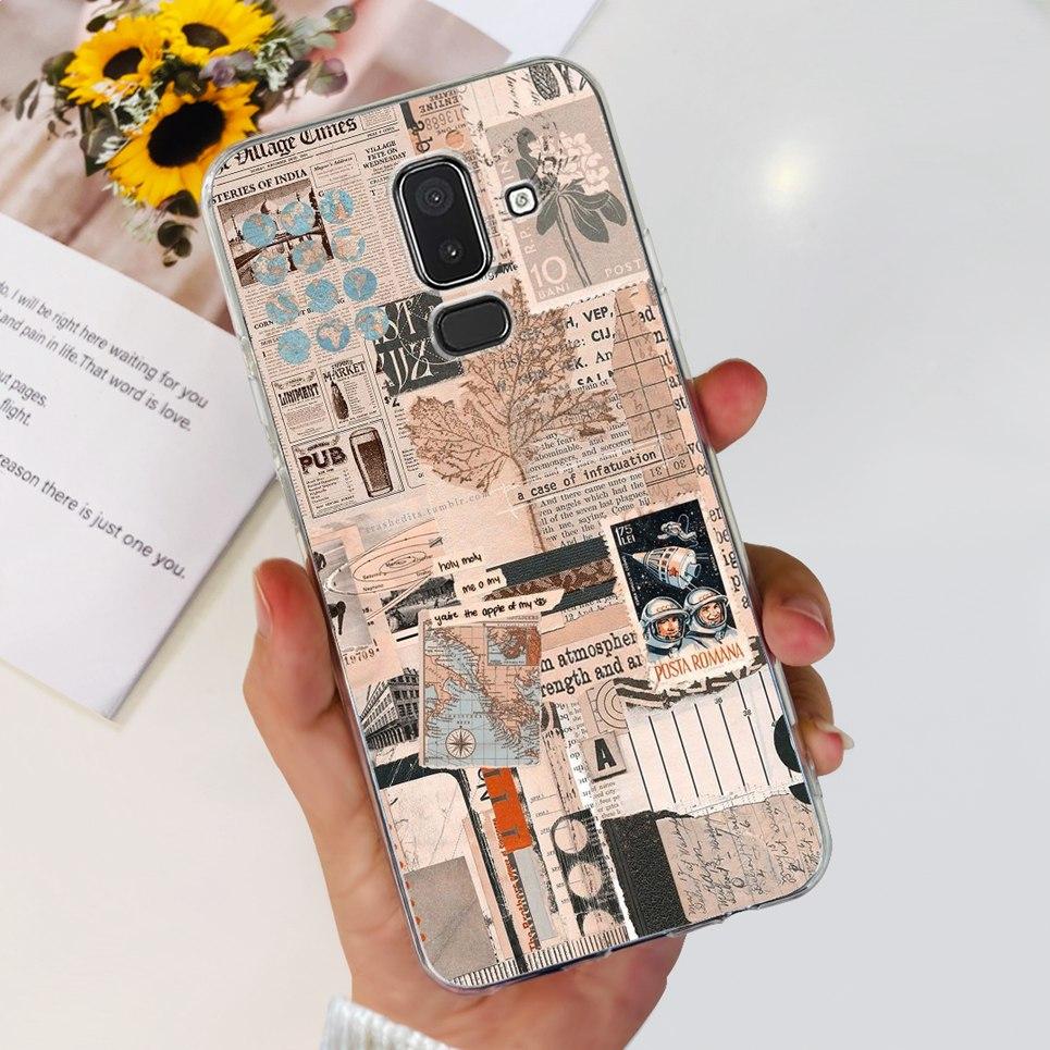 Чехол для Samsung Galaxy J8 2018 Чехол силиконовая задняя крышка для Samsung J8 2018 j810 Funda для Samsung J8 2018 Чехол для телефона Прозрачный Etui
