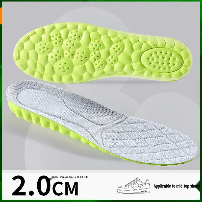 Unisex Odor-Resistant Shock-Absorbing Height-Increasing Insoles - Breathable & Invisible for Shoes and Boots