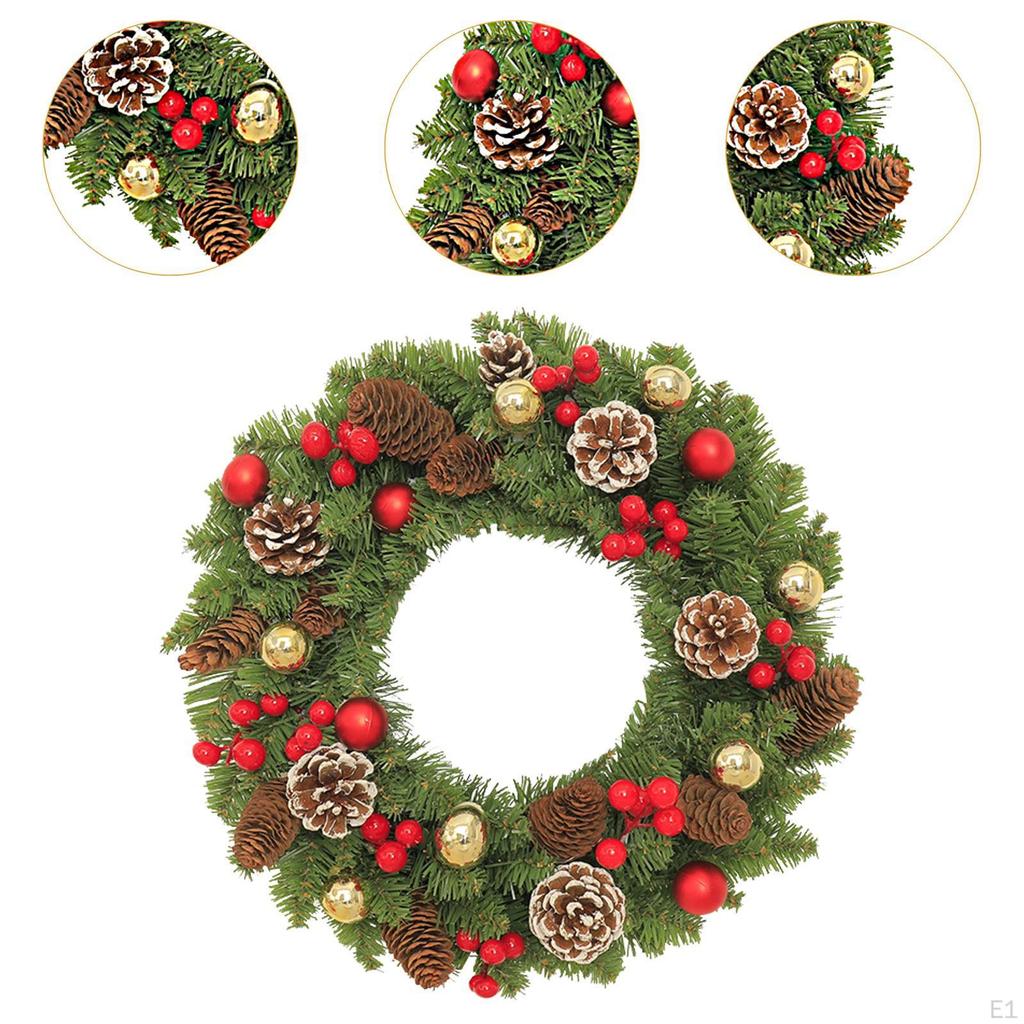 Рождественский венок праздничная гирлянда рождественский декор 40 см входная дверь для столовой