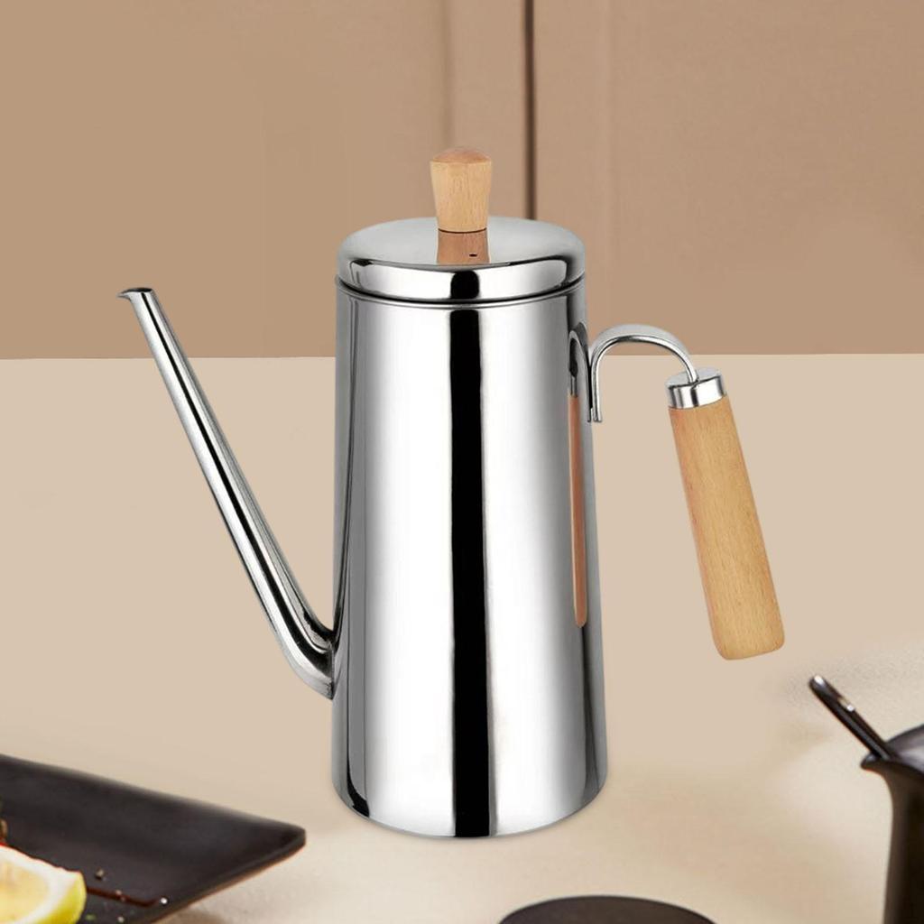 Бутылка-дозатор для масла из нержавеющей стали Кухонный удобный налив с удобной ручкой Горшок Универсальный