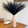 10Pcs Artificial Pampas Grass Decoration Realistic Fluffy Tall Fake Dried
