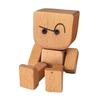 1/2/3Pcs Shaking Wooden Man Figurine Handmade Shaking Feet Wooden Doll Car Dashboard Desktop Decoration Ornament