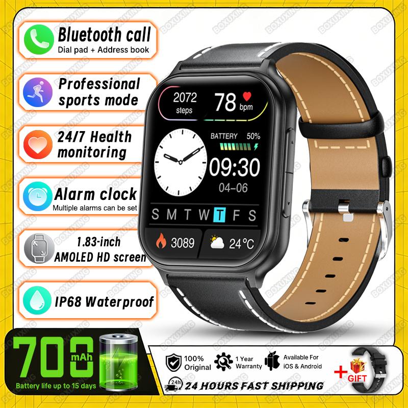 New Bip 6 Pro Sports Smart Watch Men IP68 Waterproof Built-in 24H Heart Rate GPS Track 700 mAh Battery Smart BT Call Watch Women