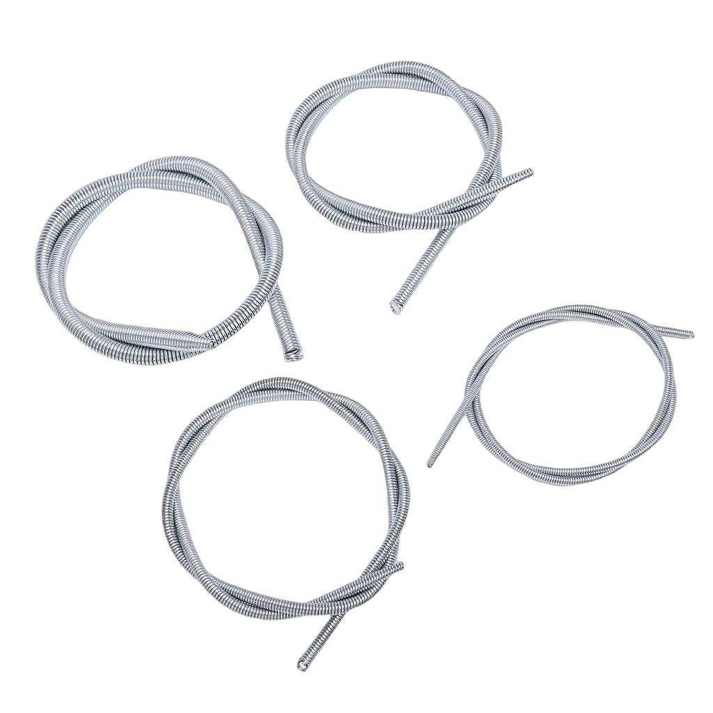 Комплект гибочных пружин для трубок 3/8", 1/2", 5/8", 3/4" 4 в 1 Набор гибочных инструментов для медных, алюминиевых, тонкостенных стальных трубок 43,31 дюйма 1100 мм Д