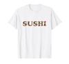 Я люблю суши шрифт юмор цитата надпись смешная японская футболка