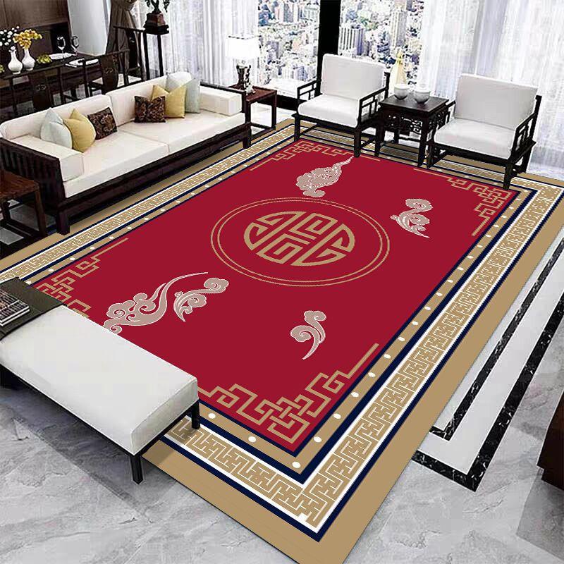 Роскошные большие коврики для гостиной, журнальные столики в китайском стиле, ковры для декора спальни, нескользящие моющиеся напольные коврики, коврик для входа