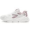 Li Ning Низкие спортивные повседневные туфли женские кроссовки Белый Фиолетовый AGLS054-3