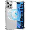 Protective Case - E.F.CONNECTION - for iPhone 14 Pro - Shockproof - Transparent - Magnetic Circle