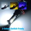 2Pcs 3 Colors H11 Led High Quality 3030 LED Auto Fog Lamp Car Anti Fog Light Bulb Foglamps Yellow White Blue Switch Freely