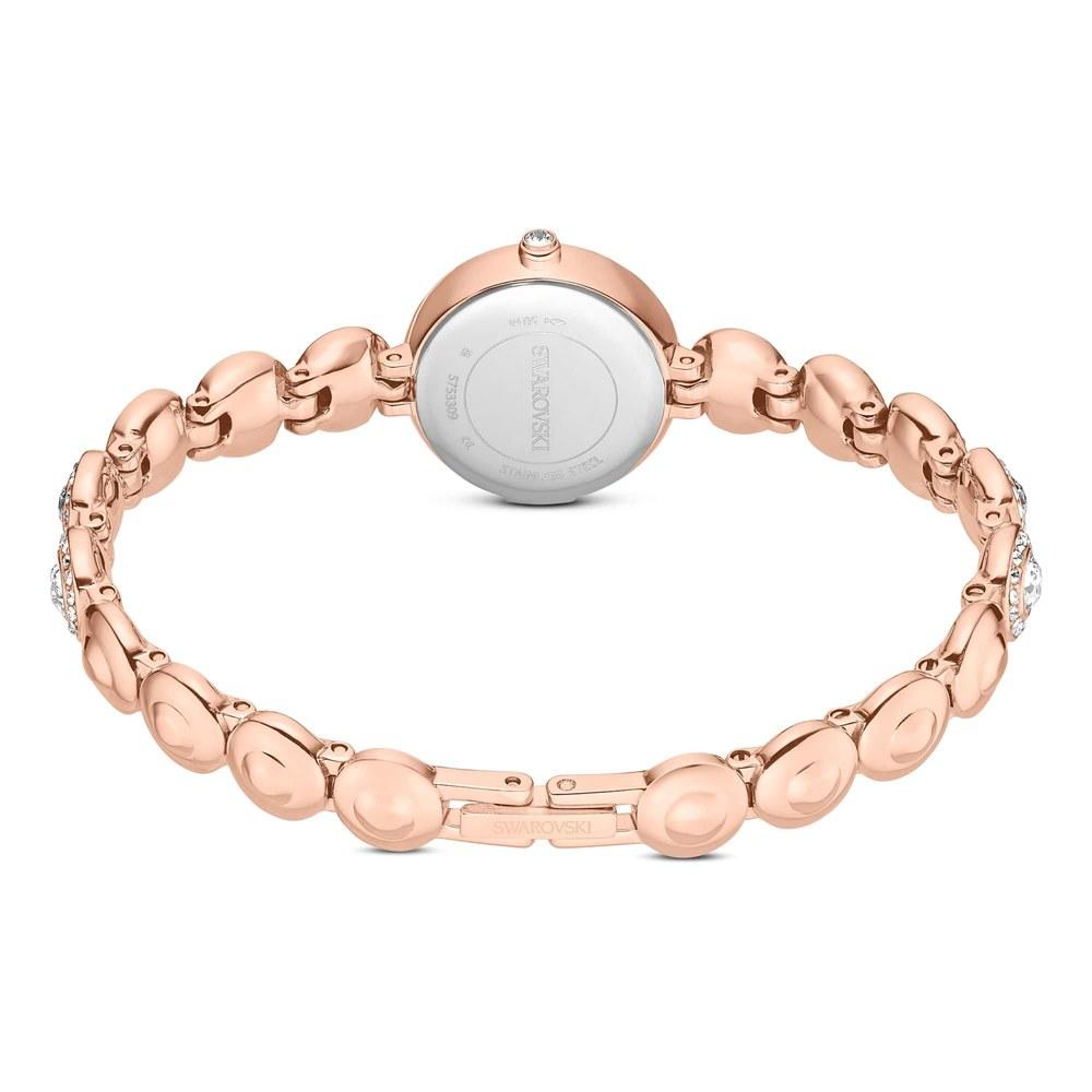 Браслет-цепочка Swarovski Angelic Watch с кристаллами, покрытие цвета розового золота, цвет розового золота