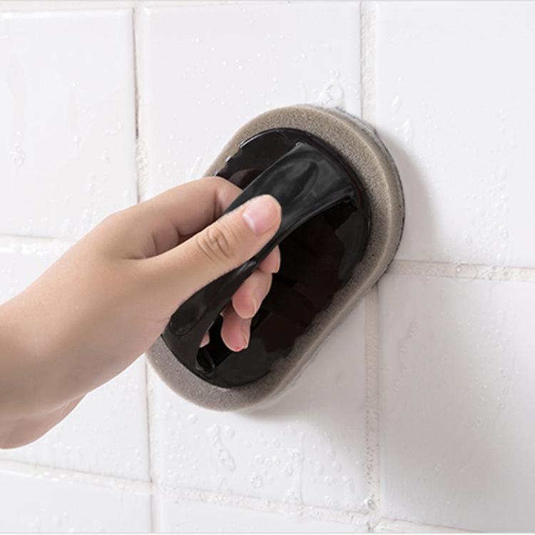 Кухонный скребок Household Magic Rub Наждачная салфетка для мытья посуды с ручкой Наждачная губка