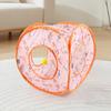 Креативный печатный туннель для кошек Складной туннель для кошек Дышащие интерактивные игрушки для домашних животных Товары для упражнений для котят Игрушки для котят