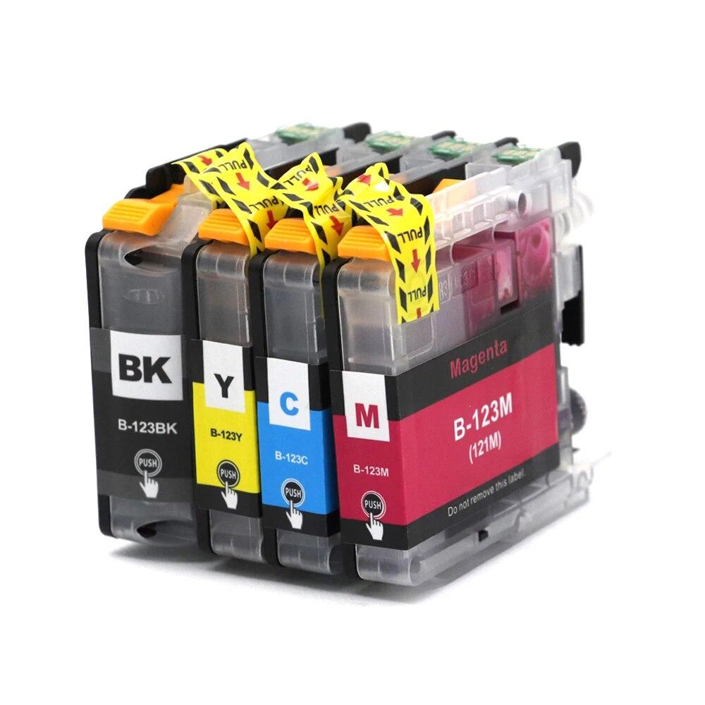 Новый чернильный картридж LC123 для принтера Brother MFC-J4410DW MFC-J4510DW MFC-J4610DW MFC-J4710DW MFC-J470DW MFC-J6920DW MFC-J870DW