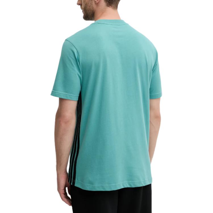 adidas Essentials Легкая Хлопковая Модная Универсальная Футболка с Коротким Рукавом Мужские Топы JX0732
