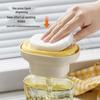Kitchen Sink Dish Soap Dispenser with Scrub Brush