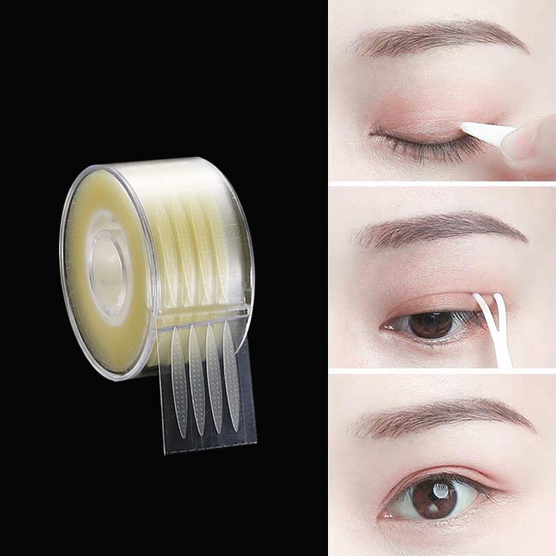 600pcs Invisible Eyelid Sticker Waterproof Double Eyeliner Tape Adhesive Stickers Eye Tape Make Up Tools
